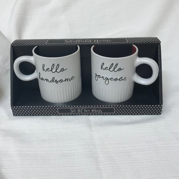 Sheffield Home Hello Handsome Gorgeous Mug Cup Set - Picture 1 of 4